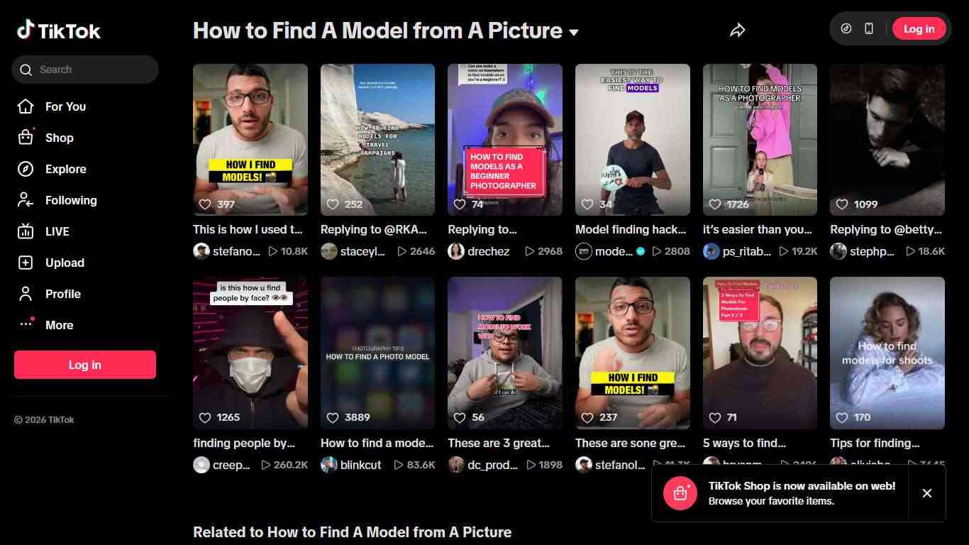 How to Find A Model from A Picture | TikTok